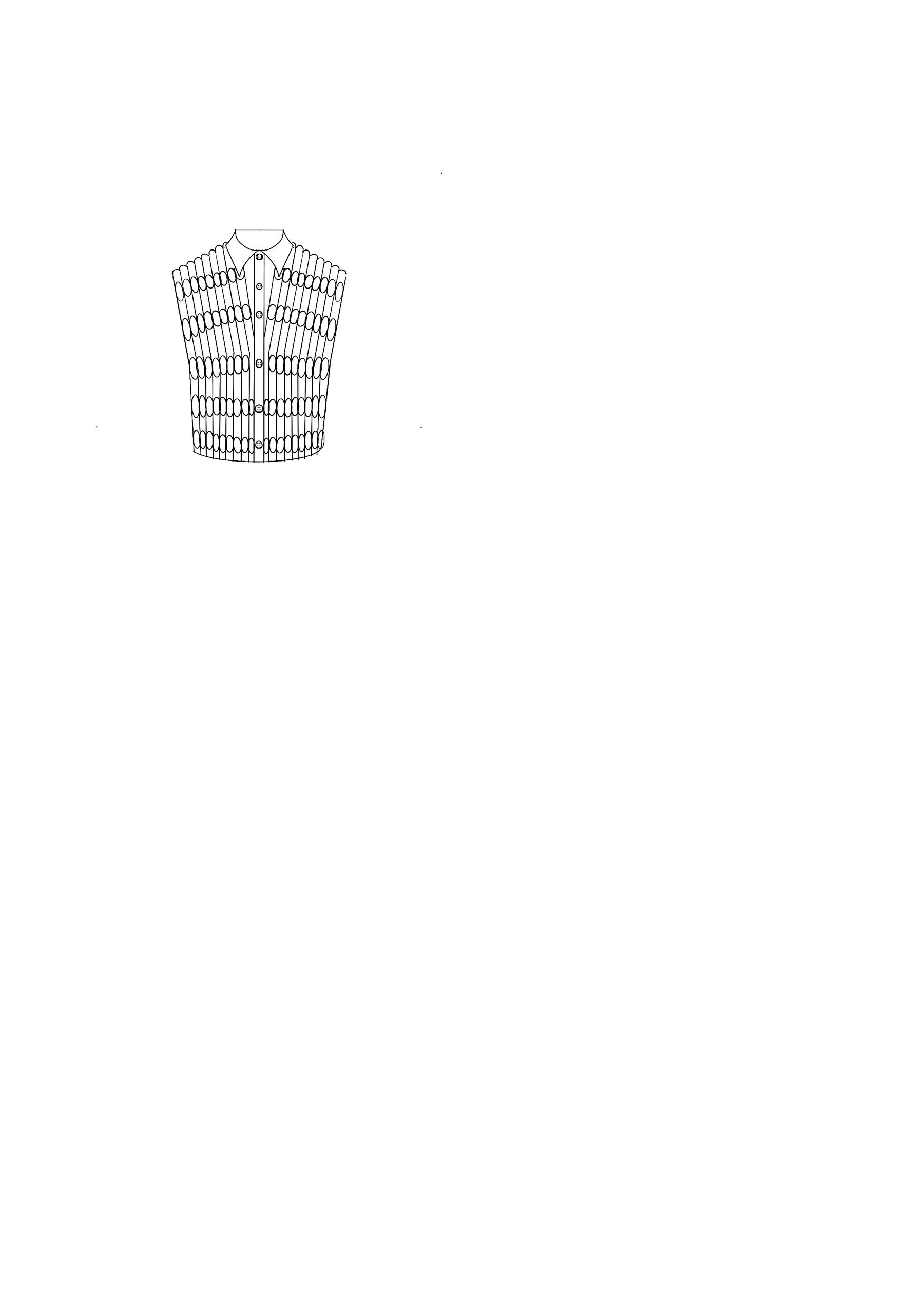 Technical flat drawings, front and back, for Managerial Grace
